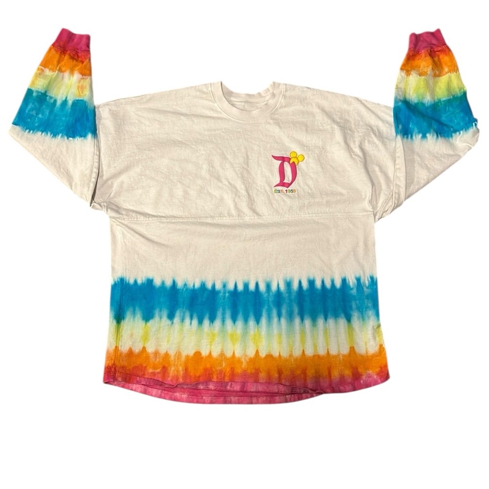 Disneyland Jersey Shirt Tie-Dye Long Sleeve